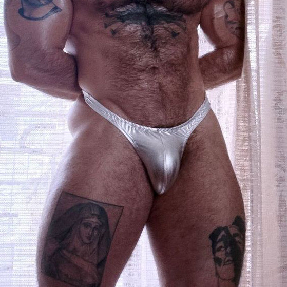 Silver Daddy Thong