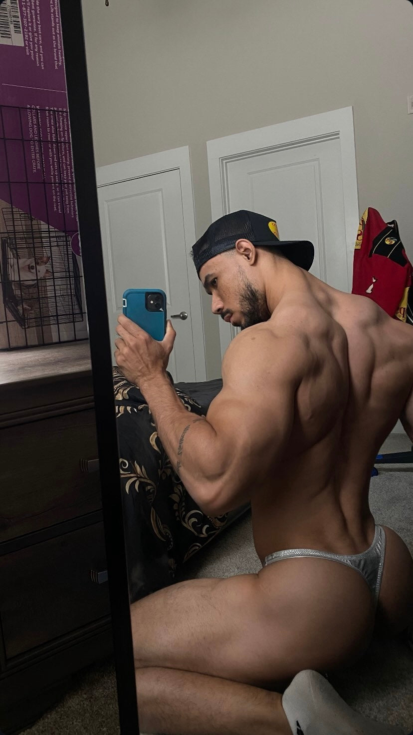 Silver Daddy Thong